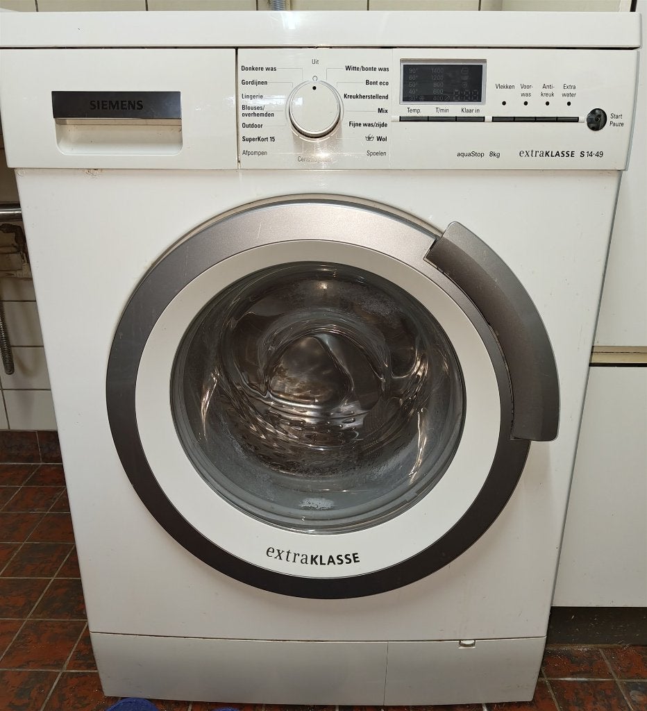 goed werkende Siemens Wasmachine Extraklasse S14-49  8kg, Ophalen, Gebruikt, Voorlader, Energieklasse A of zuiniger