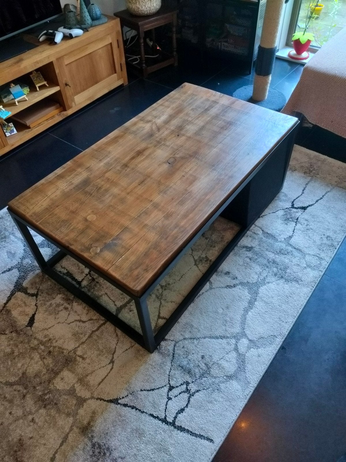 salontafel, Ophalen, 100 tot 150 cm, Vierkant, 50 tot 100 cm