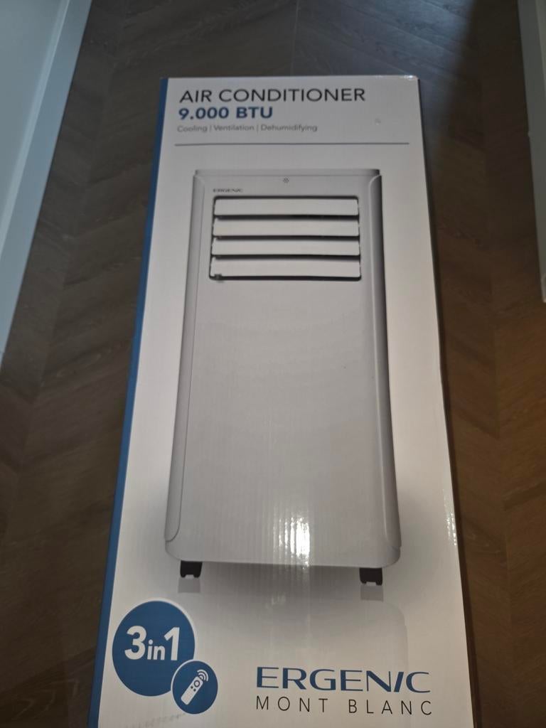 Mobiele airconditioner Ergenic Mont Blanc 9.000 BTU, Ophalen, Energieklasse A of zuiniger, Zo goed als nieuw, Koelen en Ontvochtigen