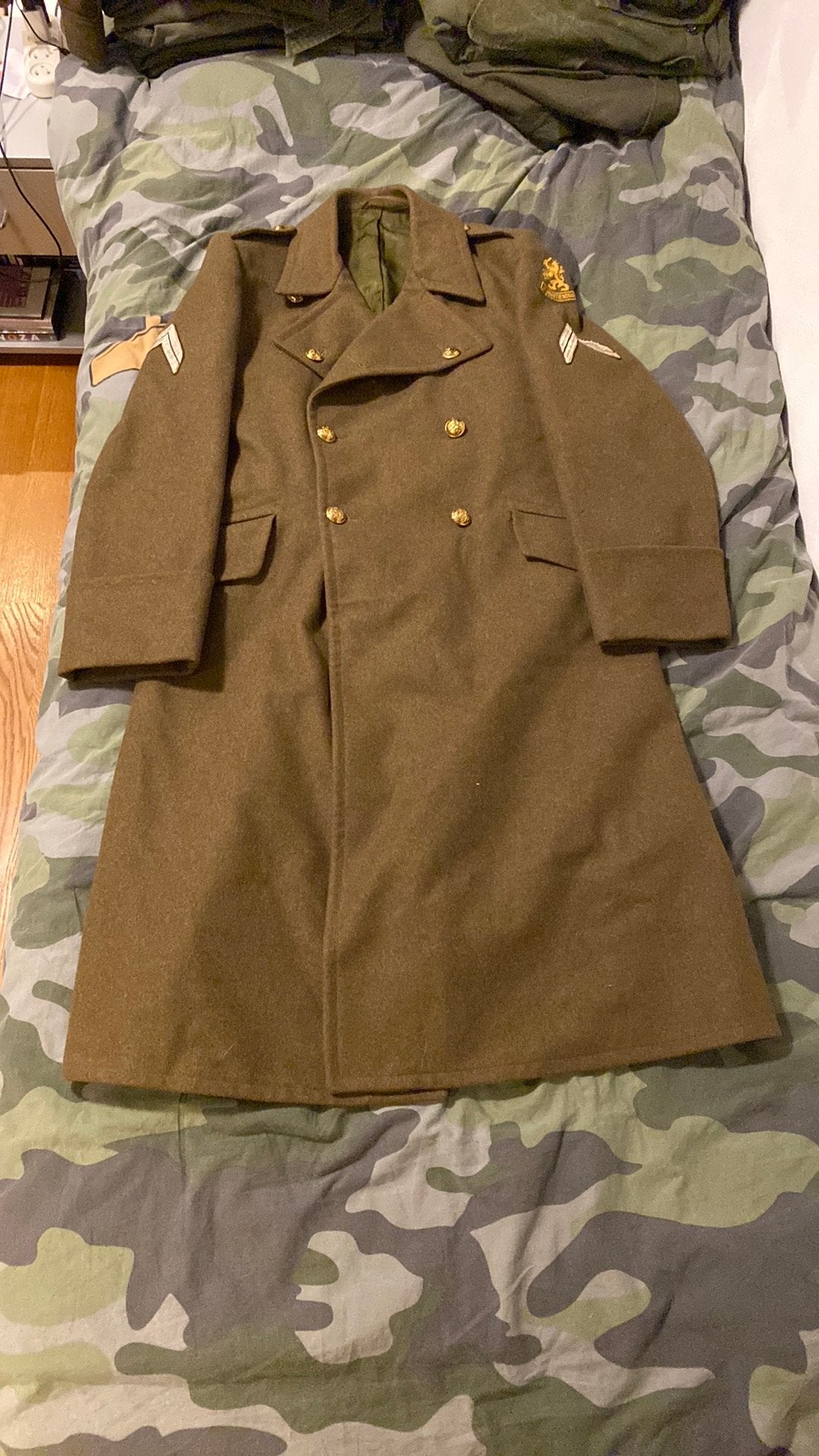 MvO trench coat, Verzamelen, Ophalen of Verzenden, Landmacht, Nederland, Kleding of Schoenen