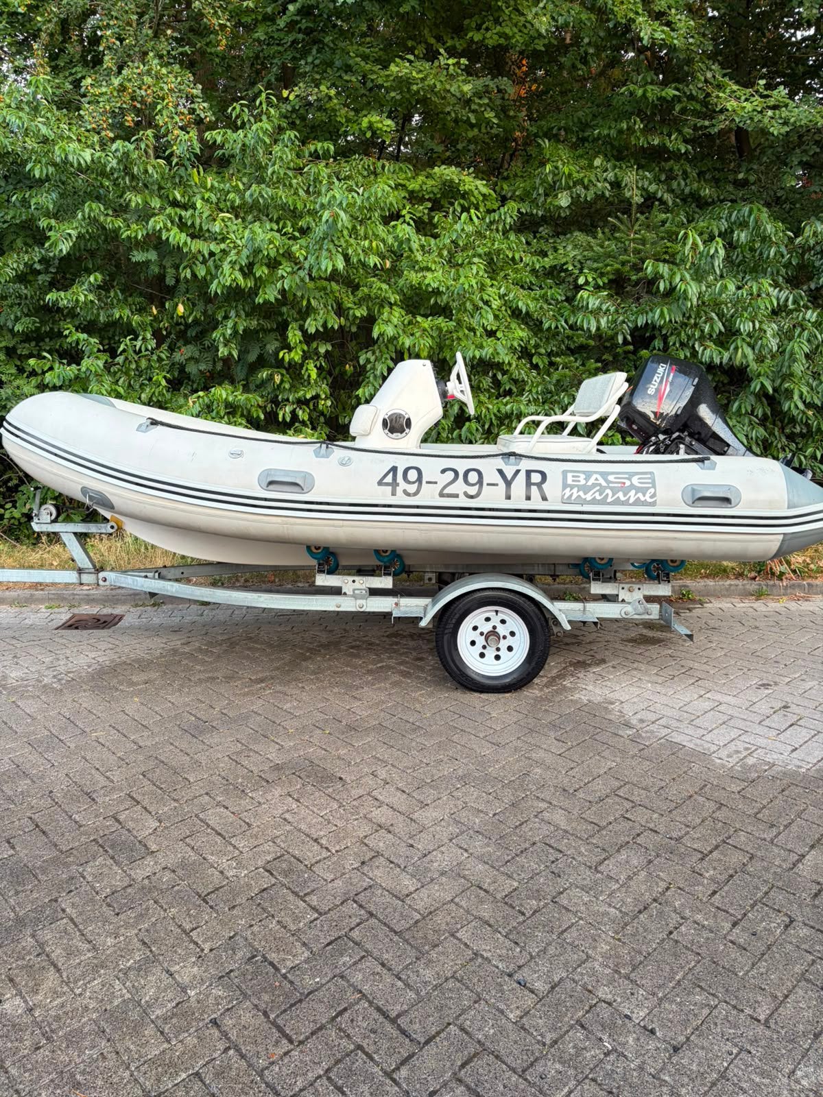 RIB Base Marina 420 Console Boot Suzuki 15 + Trailer, Ophalen, Overige merken, Gebruikt, 15 pk