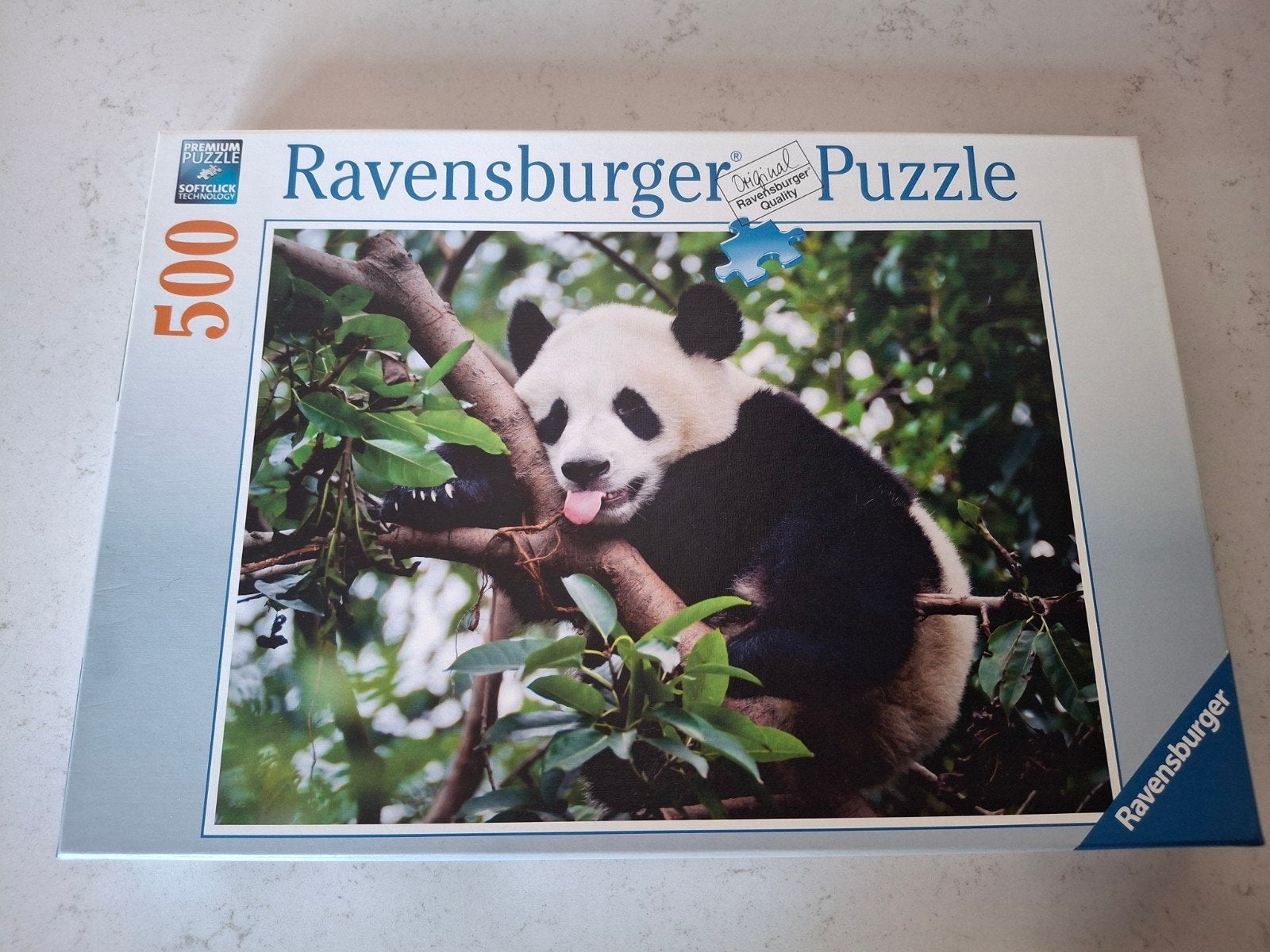 Ravensburger puzzel panda 500 stukjes, Ophalen of Verzenden, 500 t/m 1500 stukjes, Zo goed als nieuw, Legpuzzel
