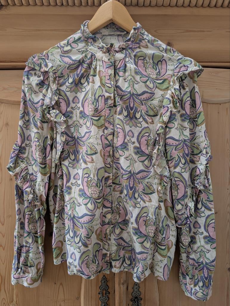 Sissy-Boy Blouse met ruches en bloemenprint, maat S, Overige kleuren, Sissy-Boy, Ophalen of Verzenden, Zo goed als nieuw