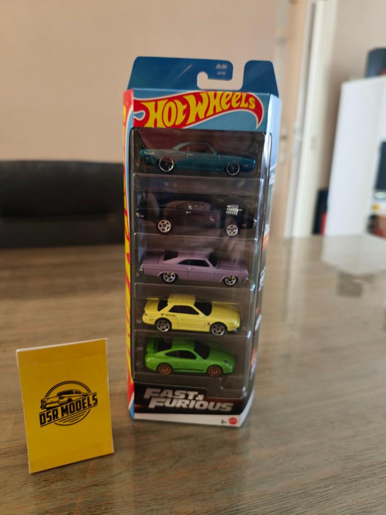 HotWheels 5 pack the fast and the Furious, S, Auto, R, Nieuw