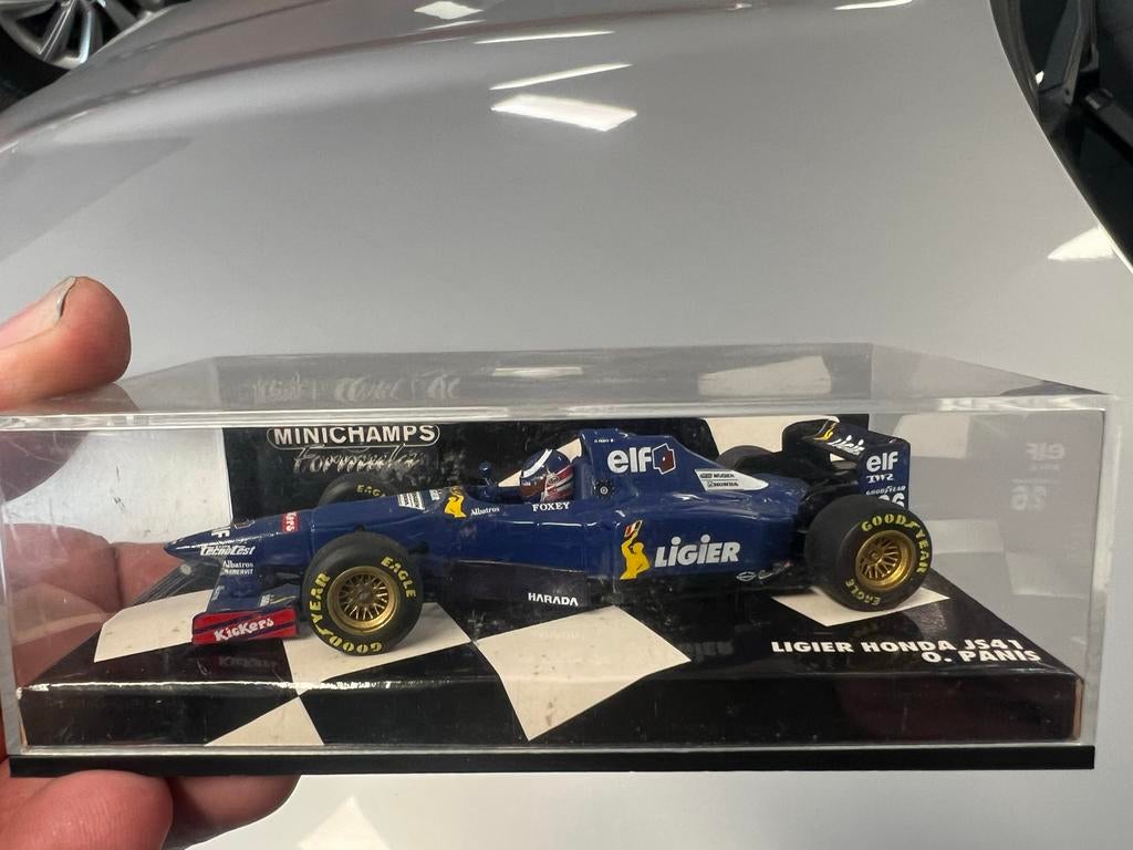 Minichamps Ligier Honda JS41 O. Panis F1 Model 1:43, Ophalen of Verzenden, Gebruikt, Formule 1
