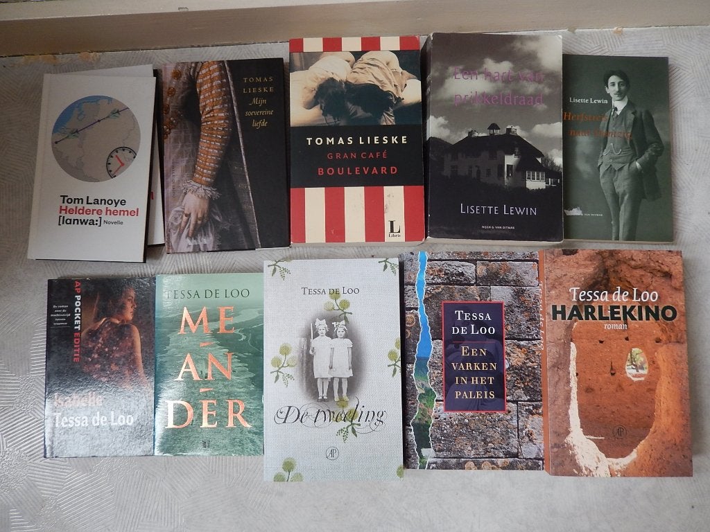 T de Loo Tweeling Harlekino Meander Isabelle Varken Paleis, Ophalen of Verzenden, Zo goed als nieuw, T de Loo Lieske Lewin Lanoye Mak Mulisch