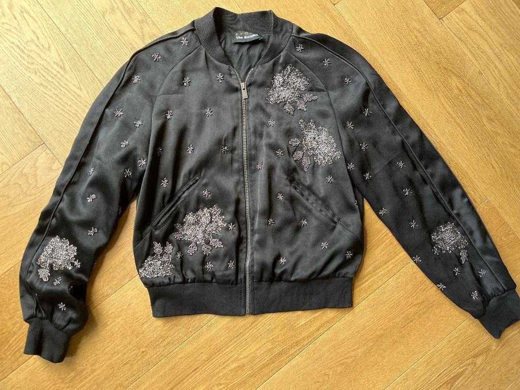 Sport The Kooples jasje party pailletten kralen stud, Verzenden, Zwart, Zo goed als nieuw, Maat 36 (S)