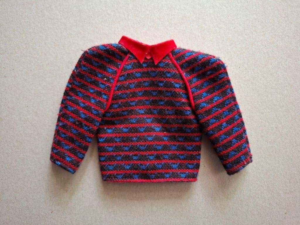 Vintage Barbie KEN #4504 Sweater Soft trui 1987, Ophalen of Verzenden, Gebruikt, Kleertjes