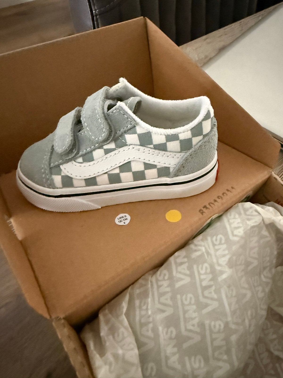 Vans Old Skool V Checkerboard babyschoenen maat 21, Ophalen, Nieuw, Jongen of Meisje, Schoenen