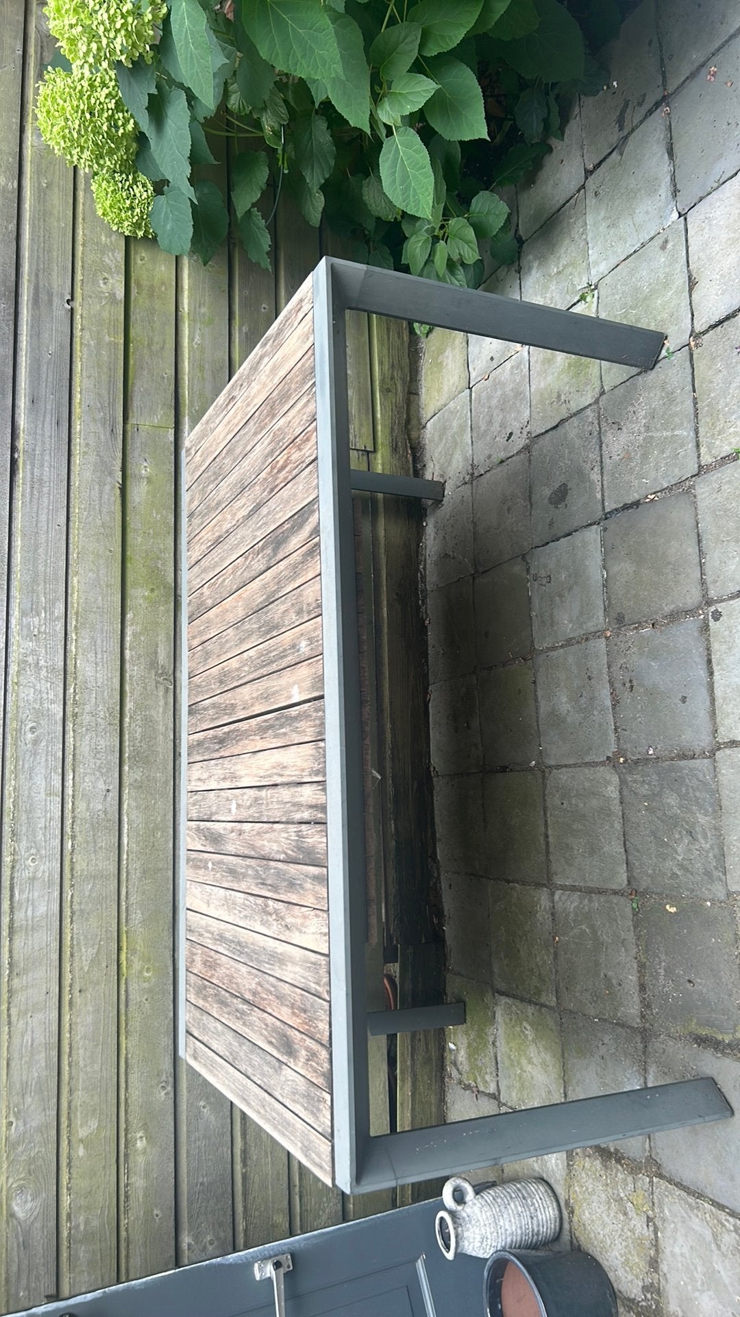 Tuintafel gratis afhalen, Tuin en Terras, Ophalen, Gebruikt, Rechthoekig, Hout
