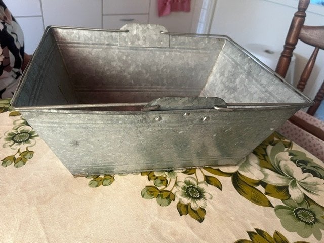 vintage zinken bak, Ophalen, Gebruikt, Minder dan 60 cm, Metaal