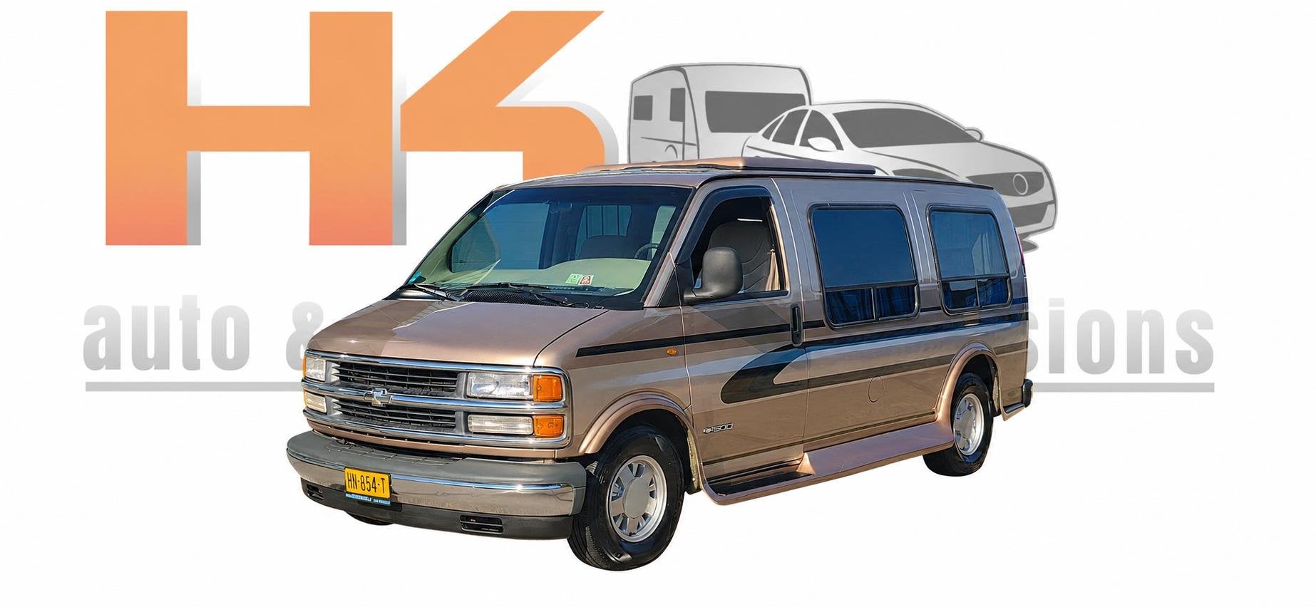 Chevrolet Express 1500 Unieke auto, Hefdak, camper inrichtin, Caravans en Kamperen, Campers, Navigatie, LPG, AECEurope, Overige merken