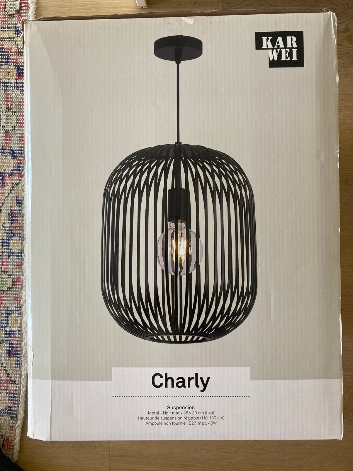 Mooie zwarte hanglamp, Ophalen, Nieuw