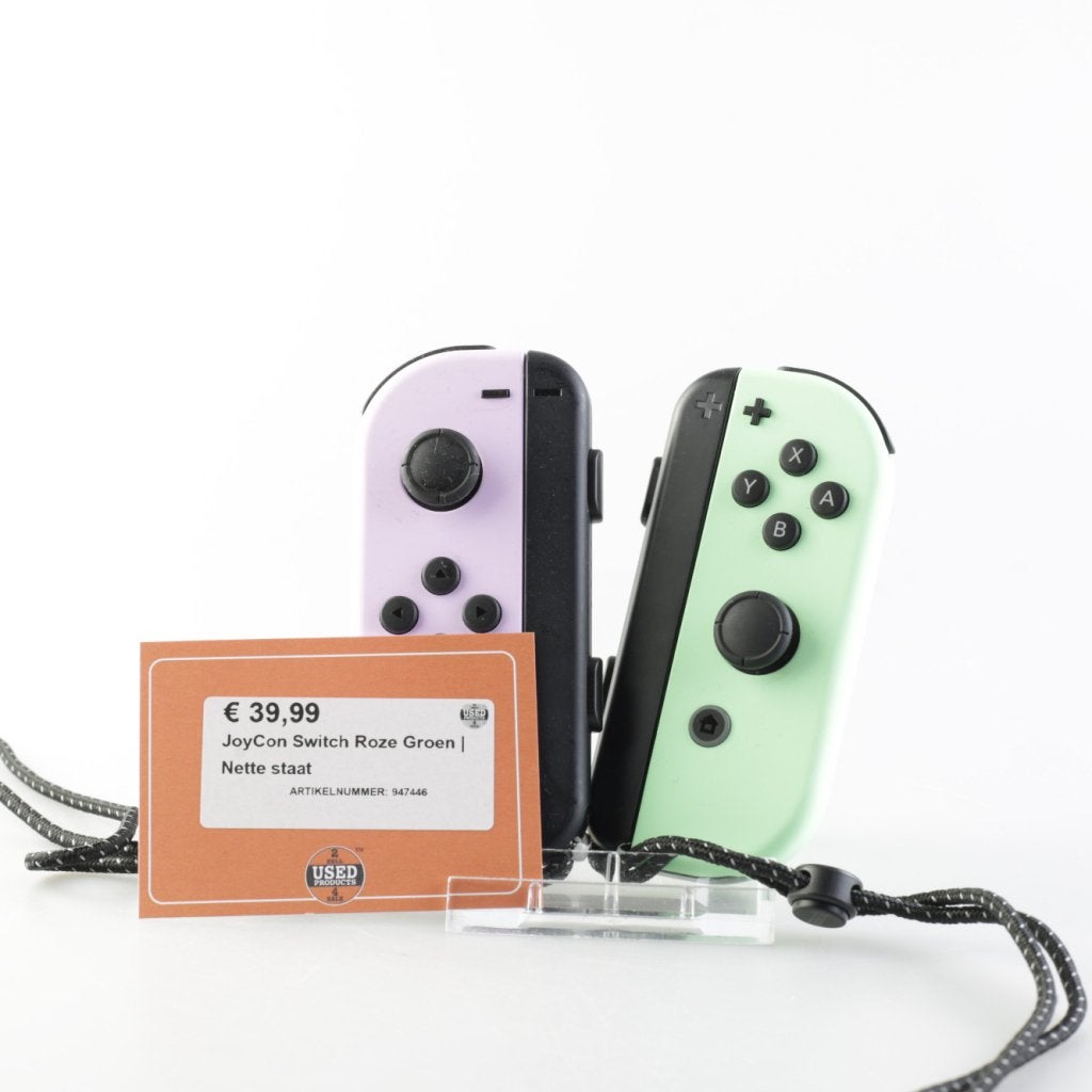 Nintendo JoyCon Switch Roze Groen | Nette staat, Spelcomputers en Games, Spelcomputers | Nintendo Switch, Nintendo, Zo goed als nieuw
