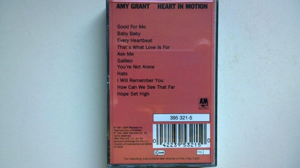 Amy Grant - Heart In Motion (DCC), Cd's en Dvd's, Cassettebandjes, Luiksingel 25 1066JH Amsterdam, Sales@cddealer.nl, Ophalen of Verzenden