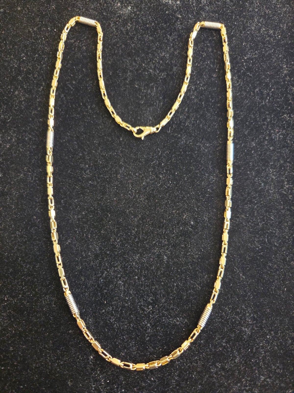 14 k gouden monte carlo ketting 30,4 gram 65 cm, Sieraden, Tassen en Uiterlijk, Kettingen, Ophalen of Verzenden, Nieuw, Goud, Goud