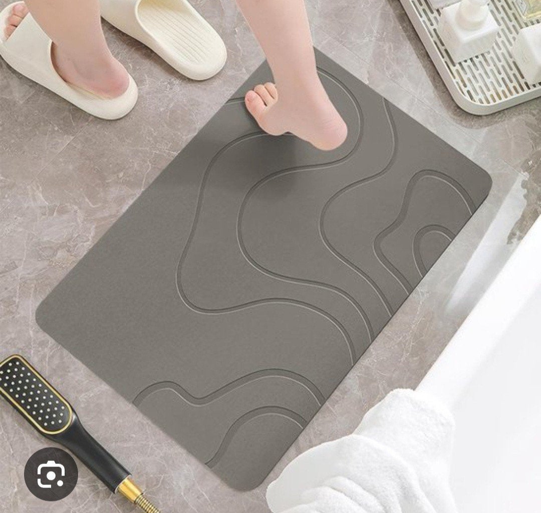 Antislip Badmat - Grijs - 75x45 cm, Ophalen of Verzenden, Nieuw, Grijs, Badmat