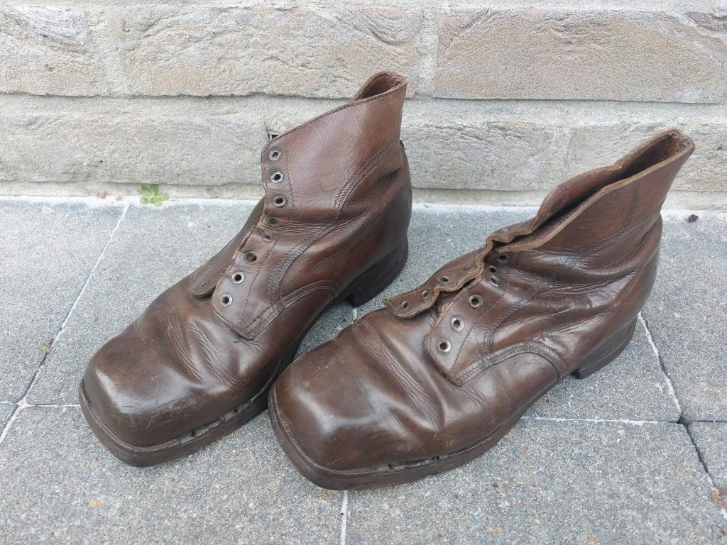 Duitse WO2 Hitlerjugend Hochland Gebirgsjäger boots, Verzamelen, Ophalen of Verzenden, Landmacht, Duitsland, Kleding of Schoenen