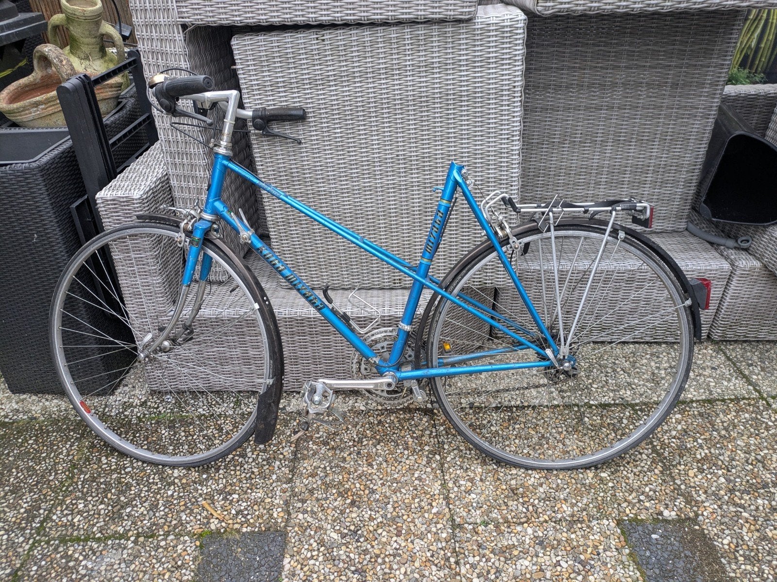 Vintage Koga Miyata fiets - zie foto's, 28 inch, 10 tot 15 versnellingen, Velgrem, Ophalen of Verzenden