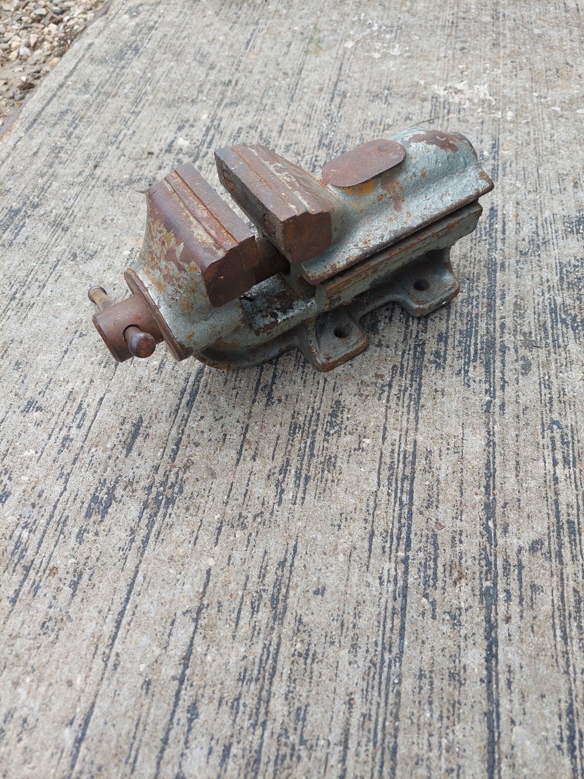 Zware bankschroef bek 7.5 cm, Gebruikt, Bankschroef, Ophalen of Verzenden, X