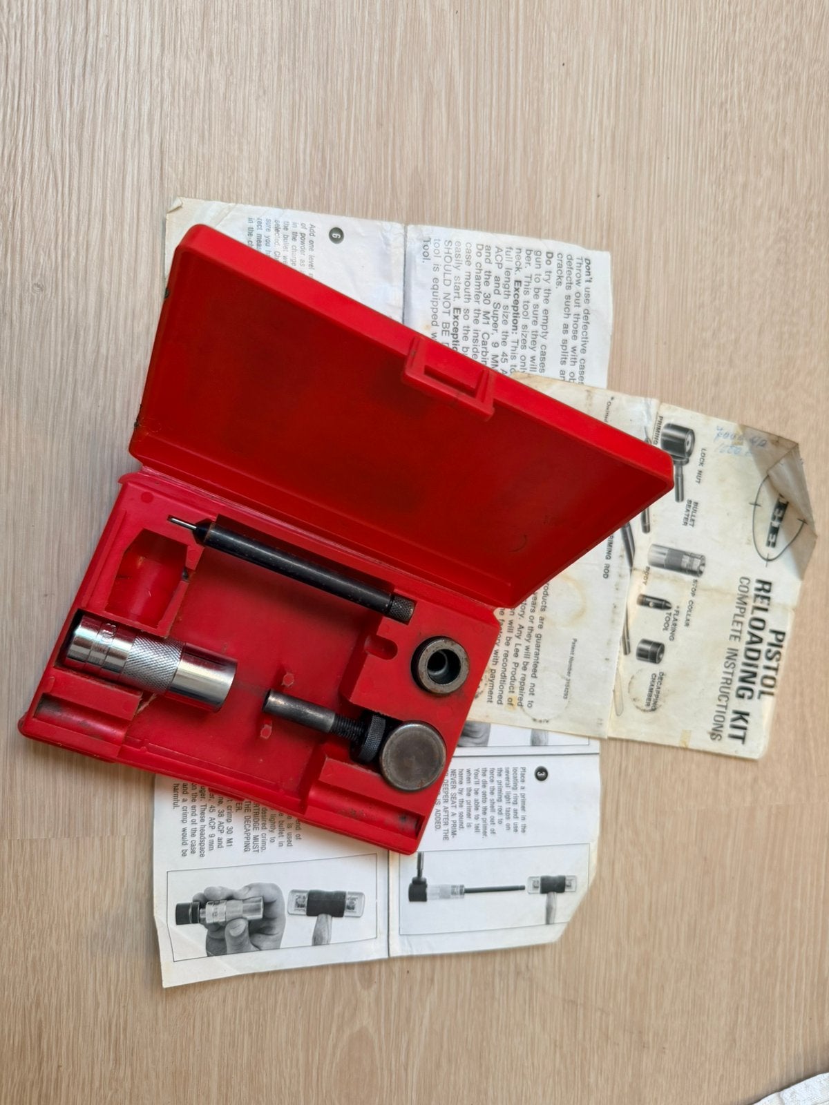 Pistol reloading kit 9mm, Ophalen of Verzenden, Gebruikt