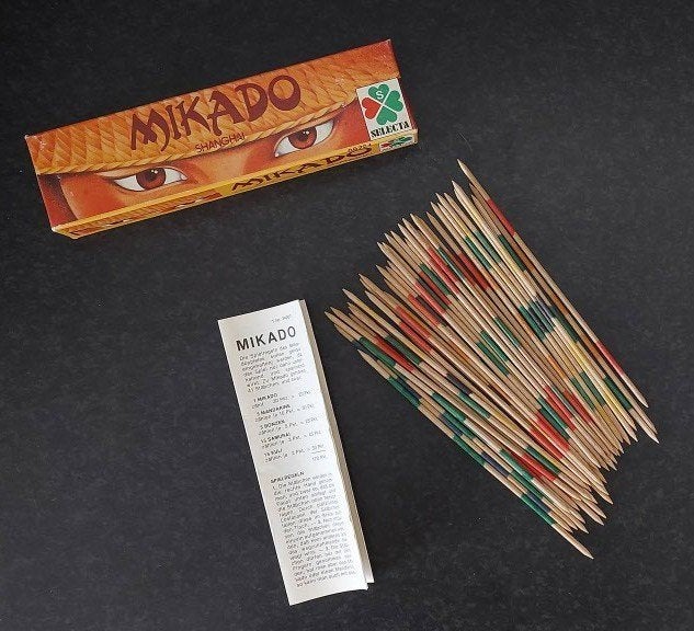 Vintage Mikado Shanghai (Schmidt / Selecta), Een of twee spelers, Ophalen of Verzenden, Zo goed als nieuw, Selecta