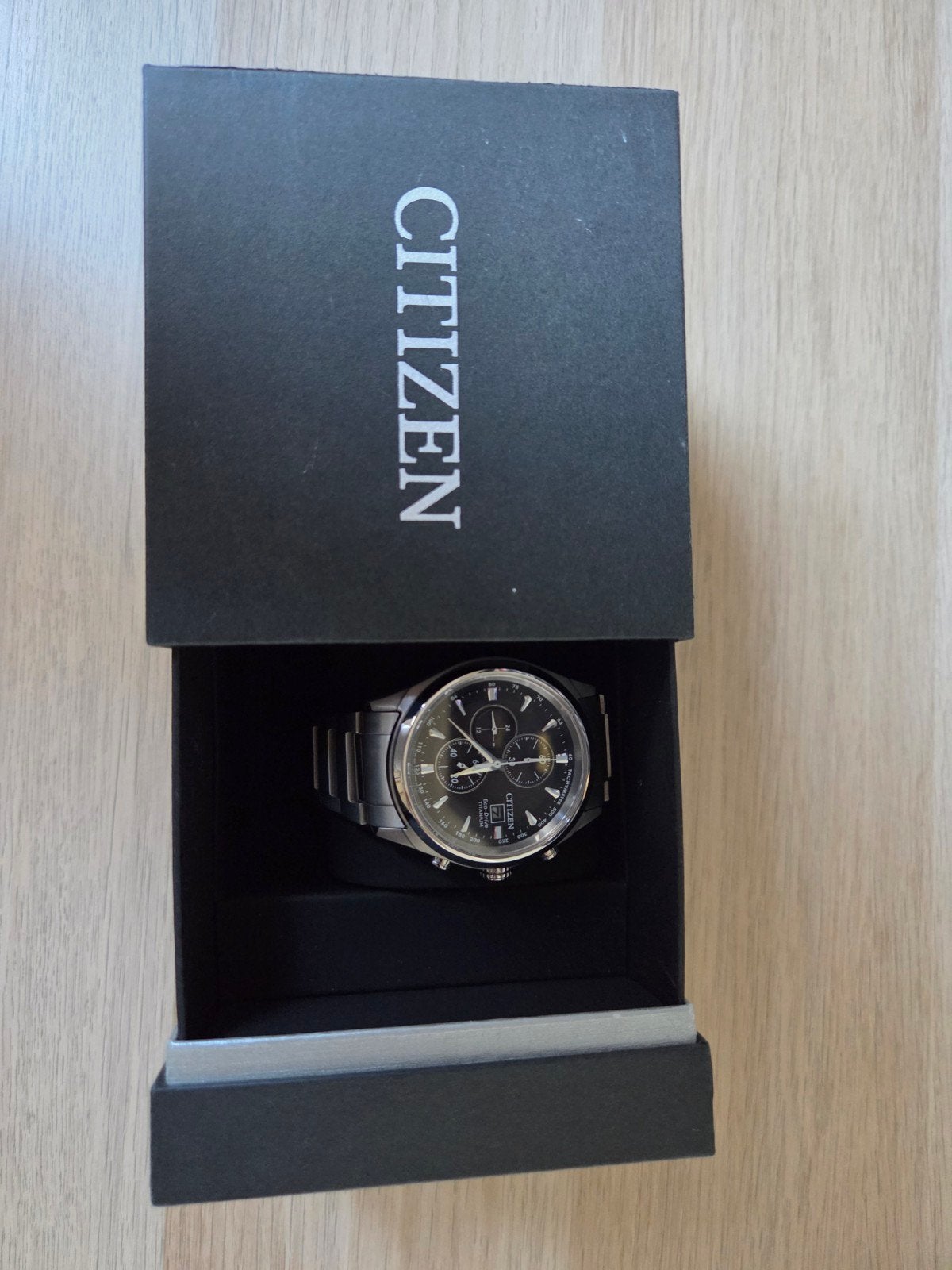 Citizen Eco-Drive CA0 Eco-Drive Titanium Herenhorloge, Ophalen of Verzenden, Zo goed als nieuw, Polshorloge, Citizen