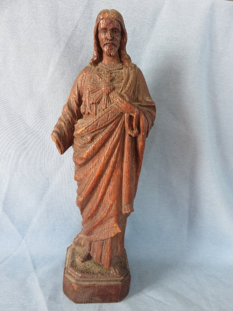 Antiek beeld van Christus in hout - 18e - 20e eeuw, Antiek en Kunst, Ophalen of Verzenden