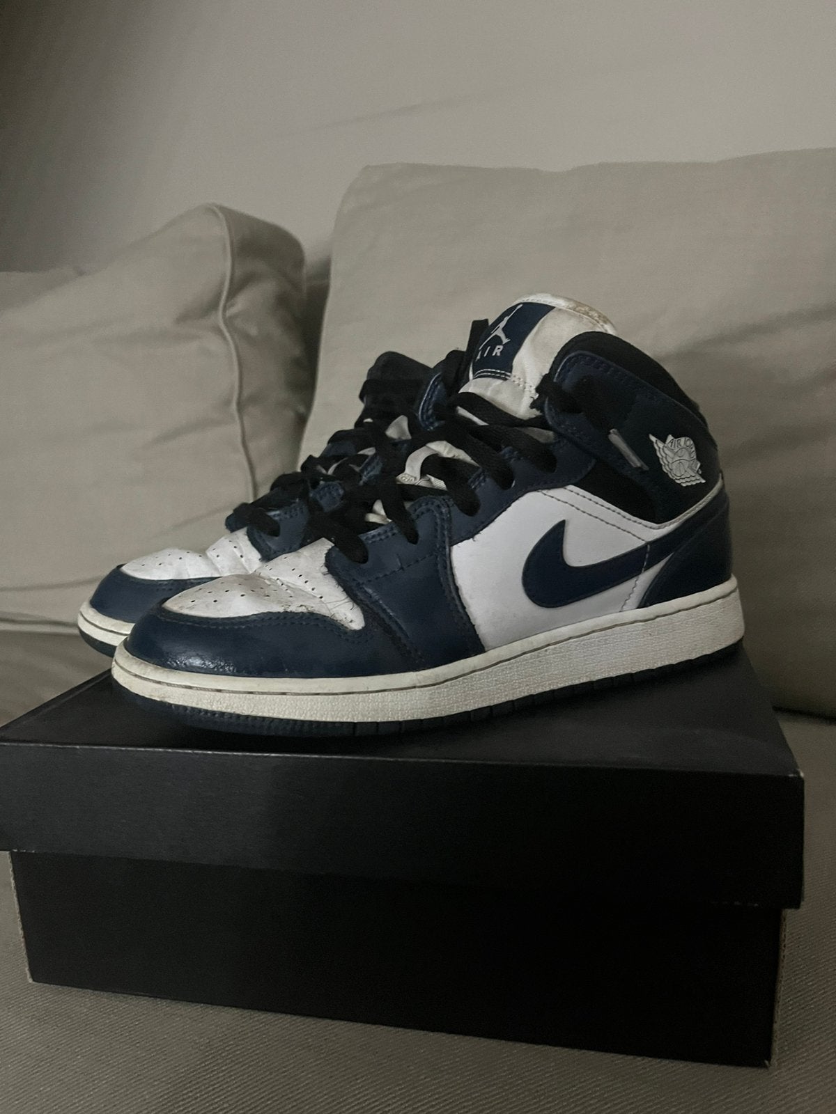 nike jordans, Sneakers of Gympen, Gedragen, Verzenden, Blauw