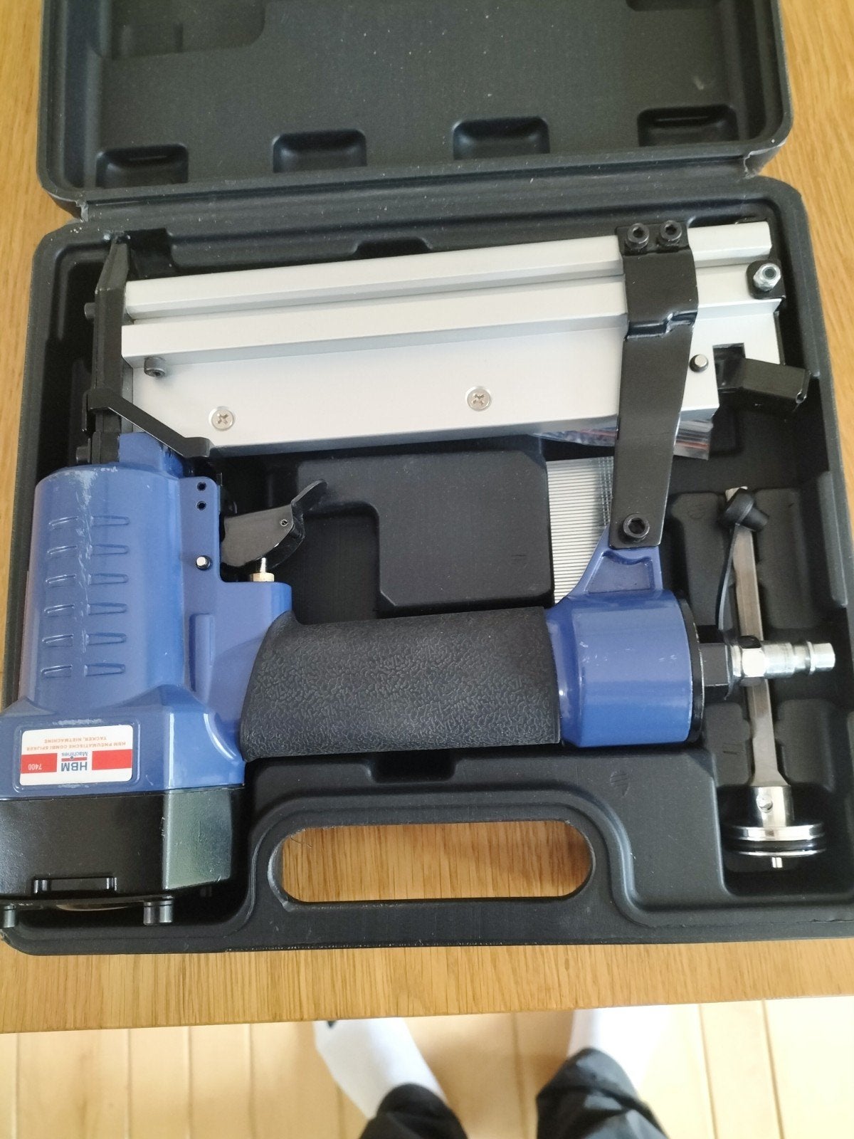HBM pneumatische combi spijker tacker, Ophalen of Verzenden, Zo goed als nieuw, Tacker/nietmachine, Overige merken