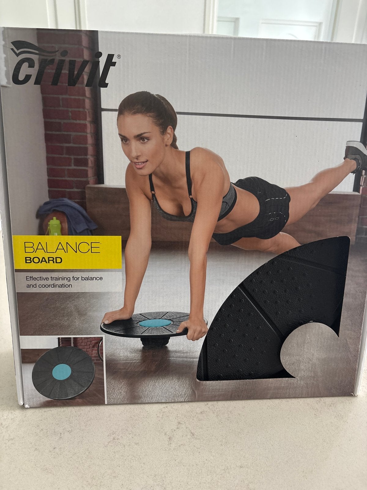 Crivit Balance Board - Effectieve training voor balans, Sport en Fitness, Ophalen, Zo goed als nieuw, Buik, Balansbord