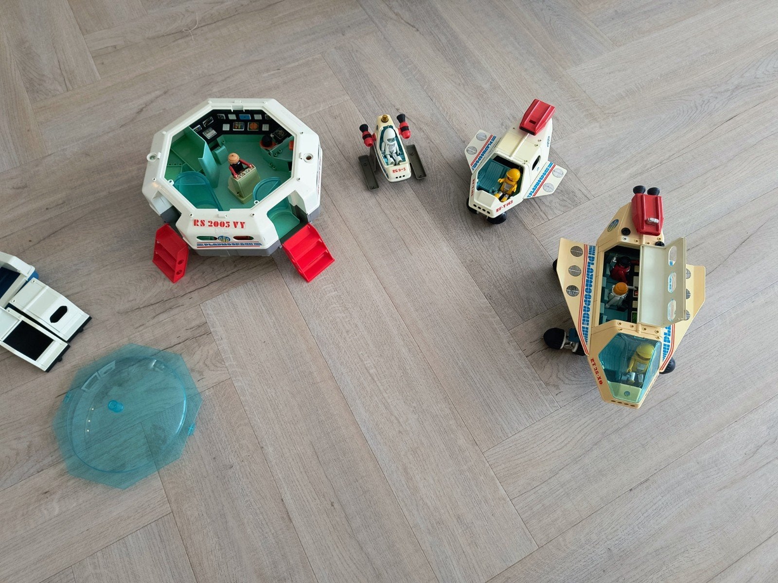 Playmobil Space Vintage Compleet Lot – Platform + Voertuigen, Ophalen of Verzenden, Gebruikt