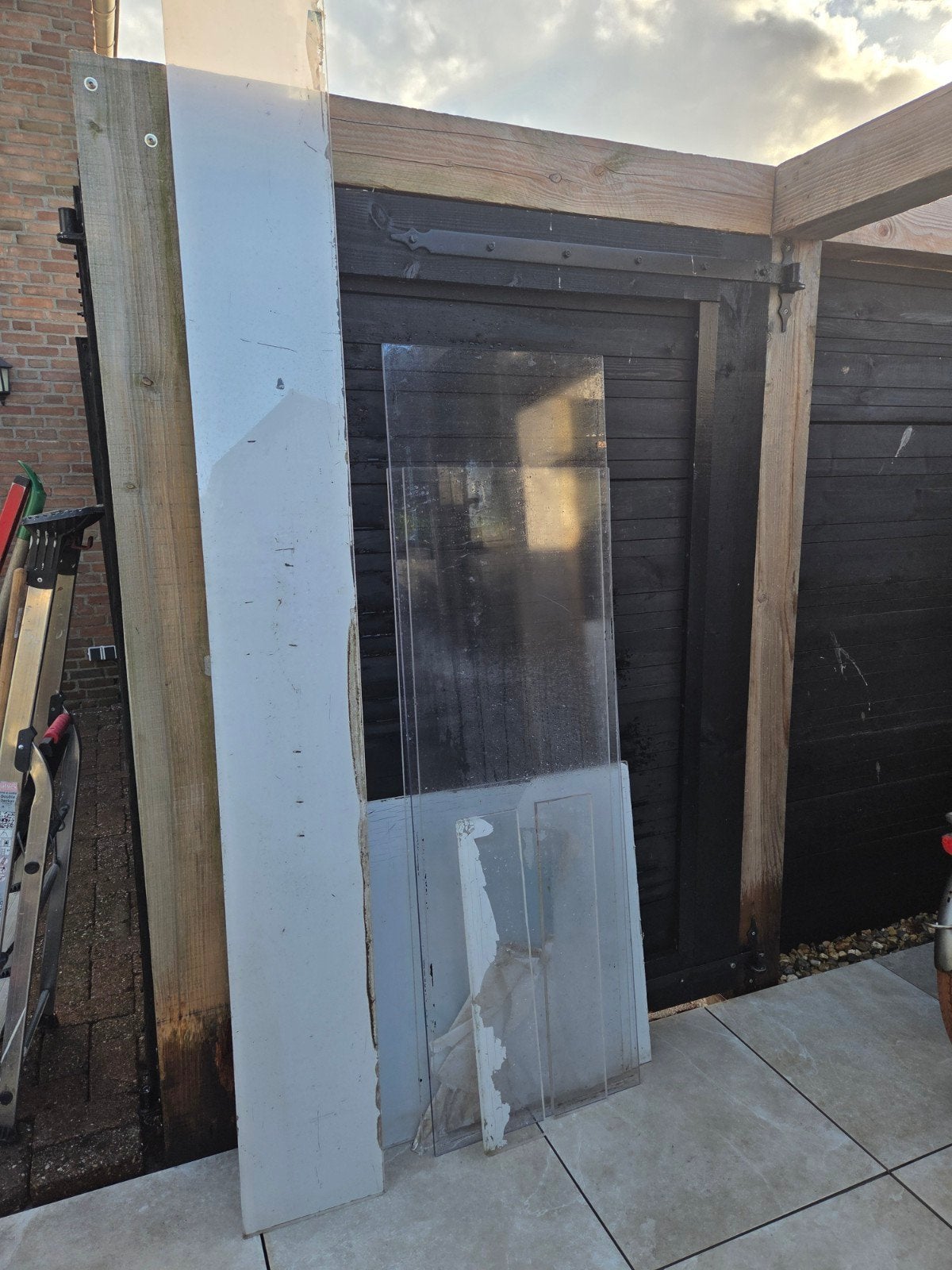 Diverse plexi glasplaten en ruiten, Doe-het-zelf en Verbouw, Glas en Ramen, Gebruikt, 80 tot 120 cm, Glasplaat, 160 cm of meer