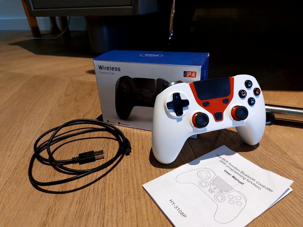 PS4 Controller - USB aansluiting - Nieuwe staat, Ophalen of Verzenden, Zo goed als nieuw, Controller, PlayStation 4