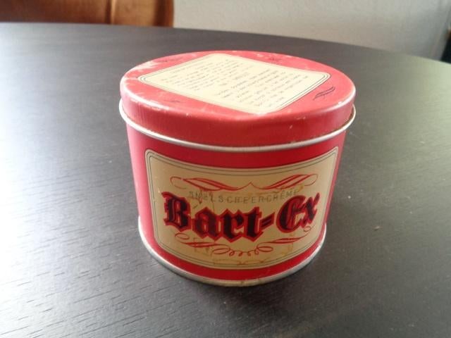 Oud blik Bartex Snelscheercrème Wigleven Rotterdam., Ophalen of Verzenden, Gebruikt, Overige