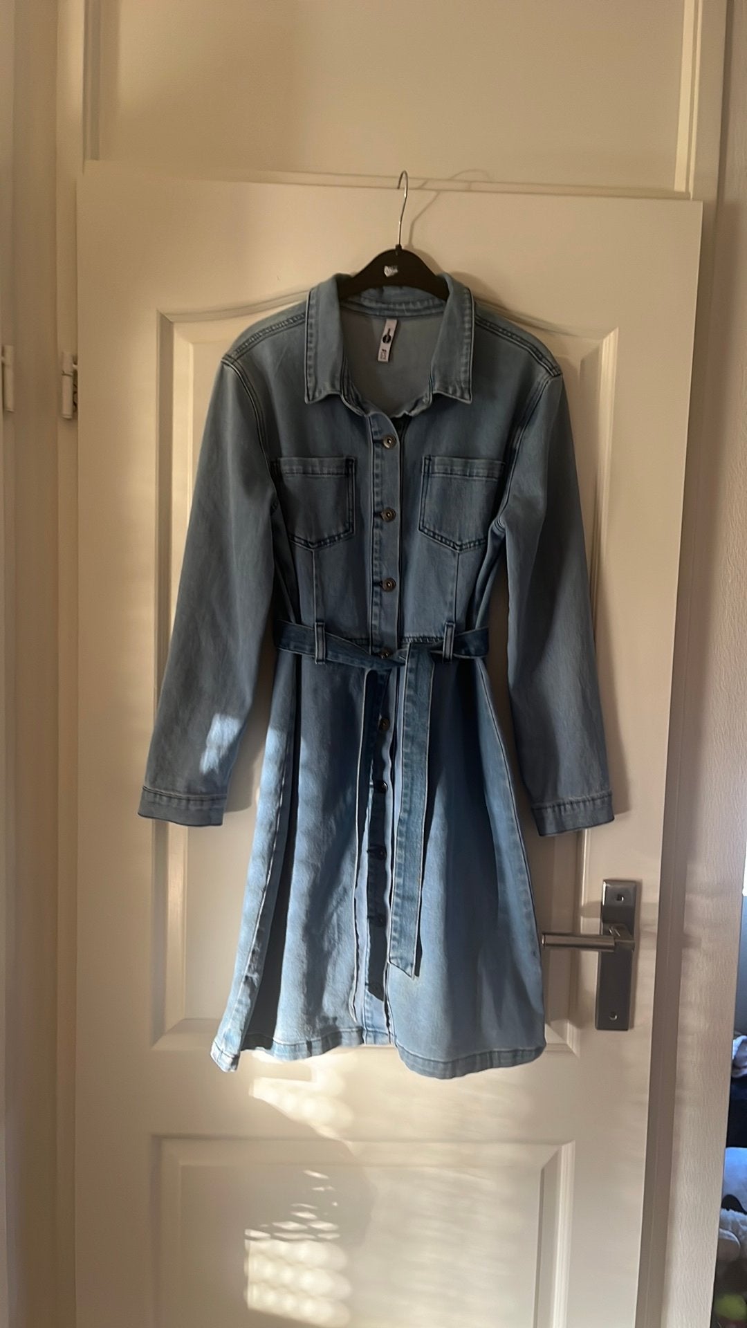 Spijkerjurk Everme L light blue denim, Kleding | Dames, Blauw, Maat 42/44 (L), Ophalen of Verzenden, Zo goed als nieuw