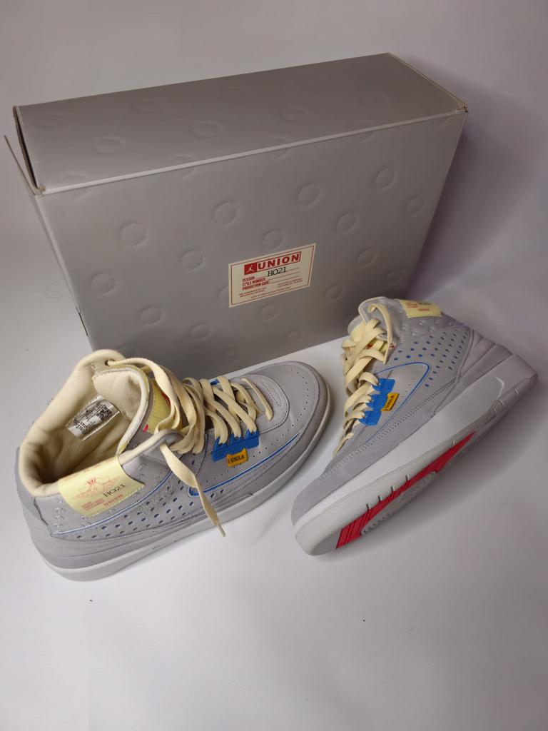 Authentic Jordan 2 Retro SP Union Grey Fog, size 44, Kleding | Heren, Schoenen, Overige kleuren, Sportschoenen, Nieuw, Ophalen of Verzenden