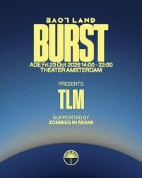4x BURST TLM ADE 23 oktober te koop, Drie personen of meer