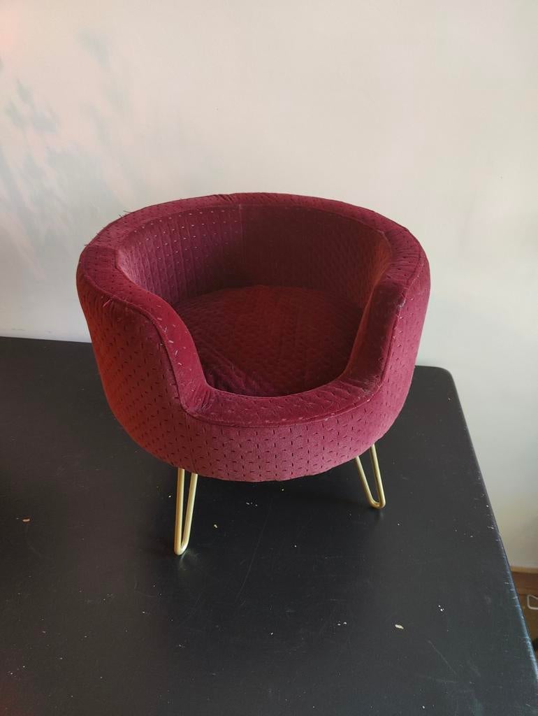 Klein honden of katten mandje, diameter 42 cm, Dieren en Toebehoren, Hondenmanden, Ophalen, Zo goed als nieuw