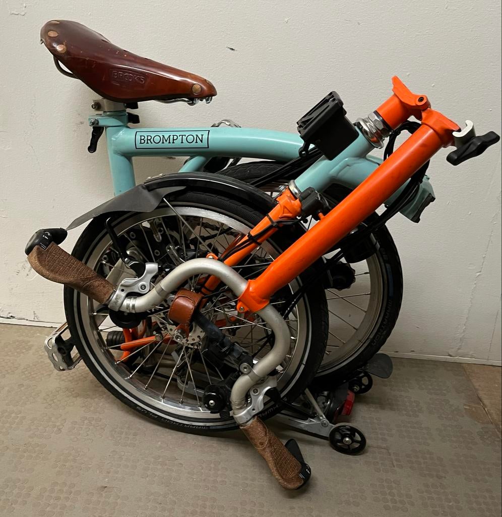 Brompton H6R 12 versnellingen, Schlumpf, Son dynamo & Brooks, Ophalen, Gebruikt, Brompton, 16 tot 18 inch