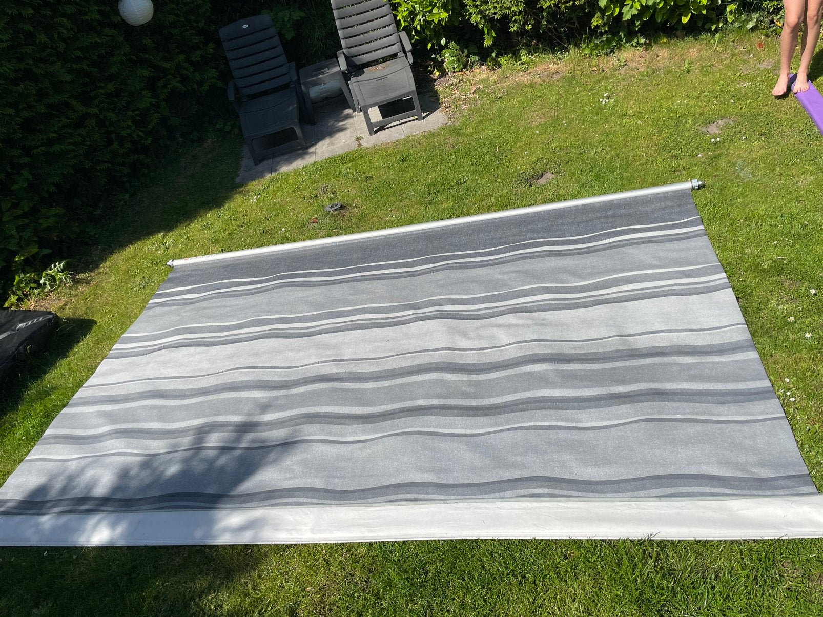 Zakluifel Fiamma 360 Grey incl rafter, Caravans en Kamperen, Ophalen, Gebruikt