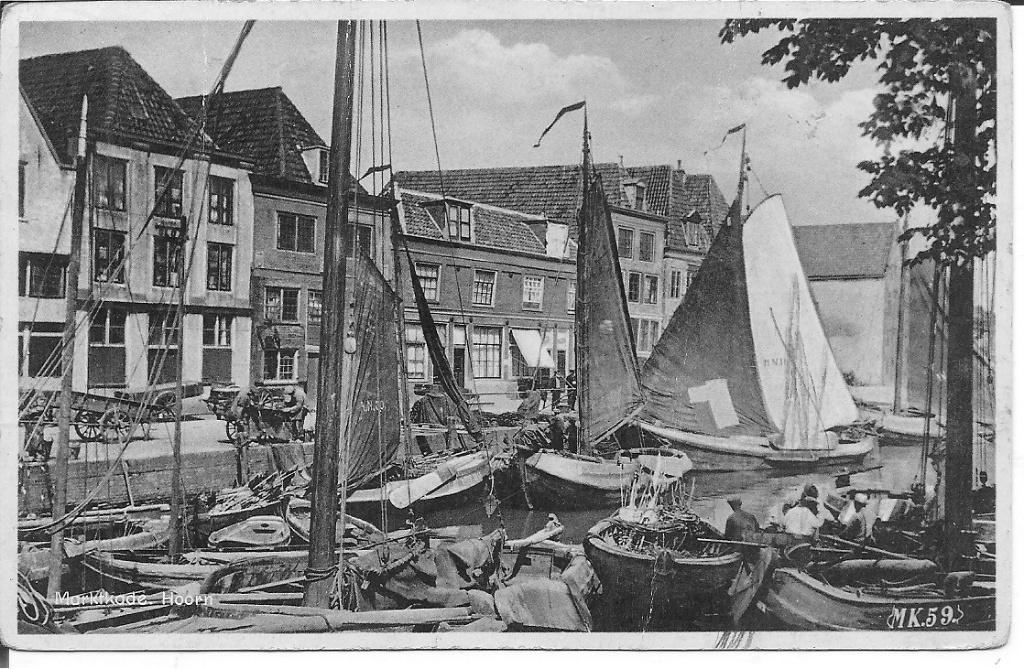 Marktkade Hoorn., Ophalen of Verzenden, 1920 tot 1940, Ongelopen, Noord-Holland