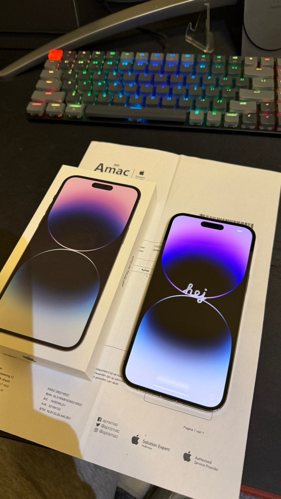 iPhone 14 Pro Max 128GB – Deep Purple 80% Batterij conditie, 80 %, 128 GB, Paars, Ophalen of Verzenden
