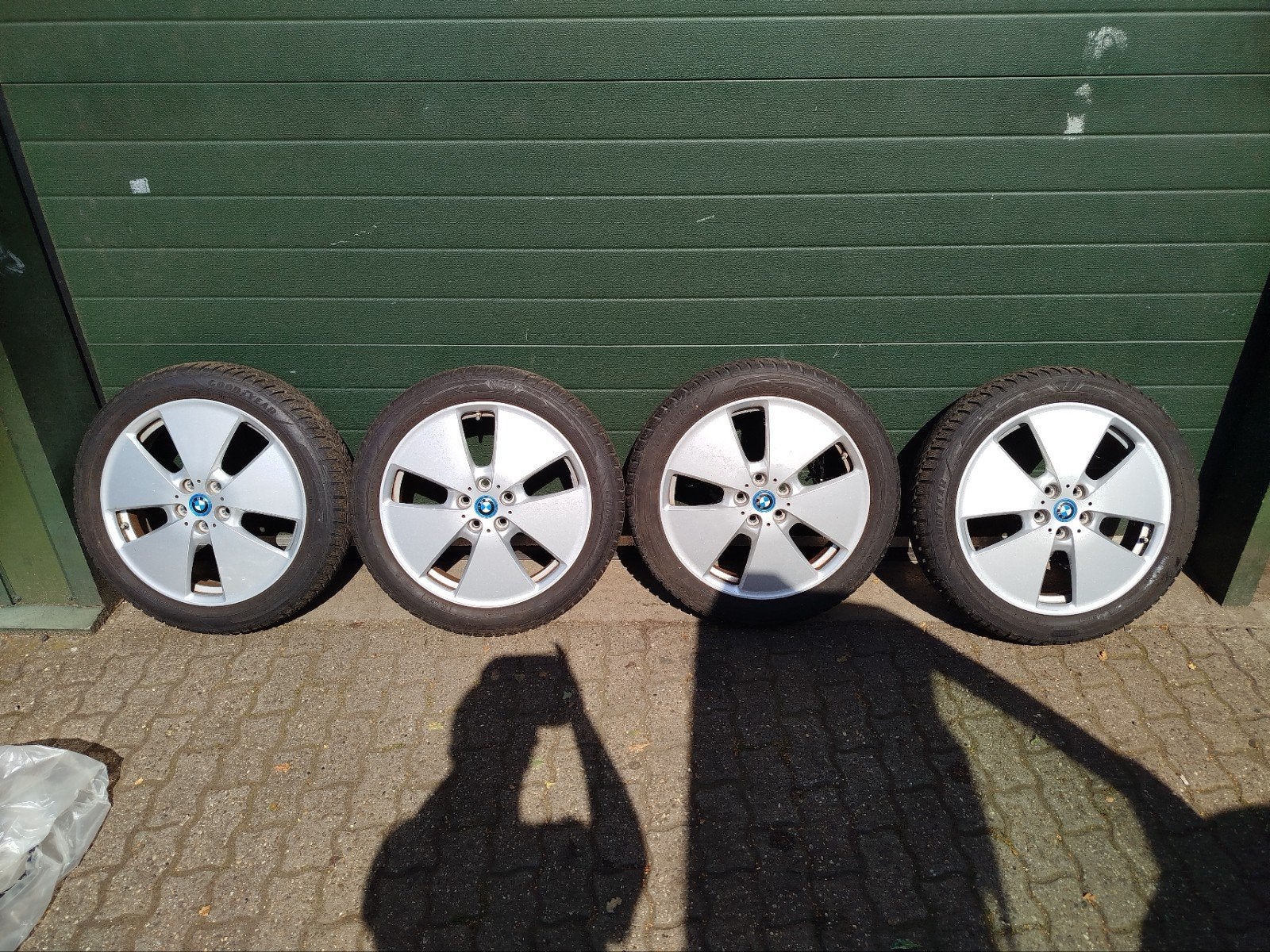 Goodyear winterbanden met velgen 155/70R19 84T, Ophalen, Gebruikt