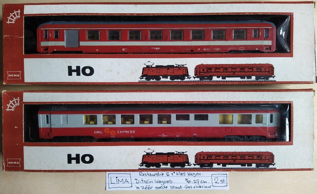 Modeltrein Lima en rails, Gebruikt, Gelijkstroom, Rails, Ophalen of Verzenden