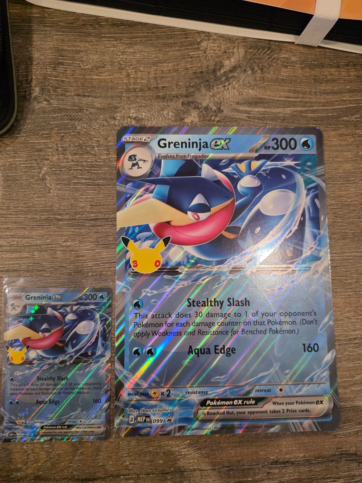 Greninja ex black star promo 99 30th celebration, Verzamelen, Ophalen of Verzenden, Zo goed als nieuw