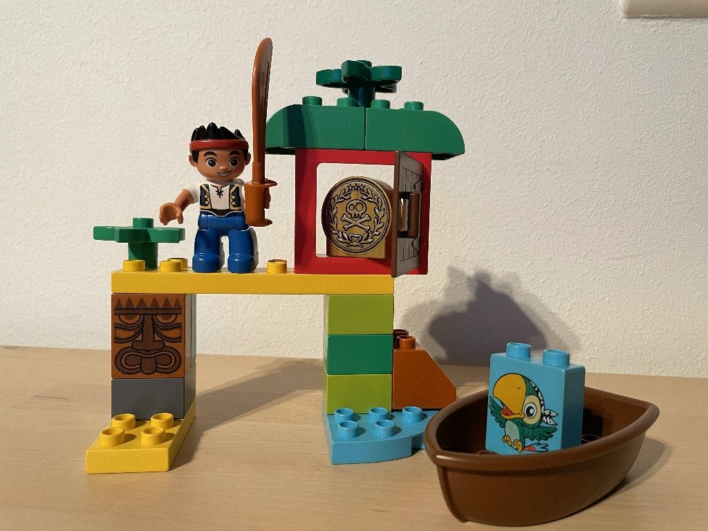 LEGO Duplo Jake's Schattenjacht – Set 10512 – Compleet, Overige thema's, Ophalen of Verzenden, Zo goed als nieuw, Compleet