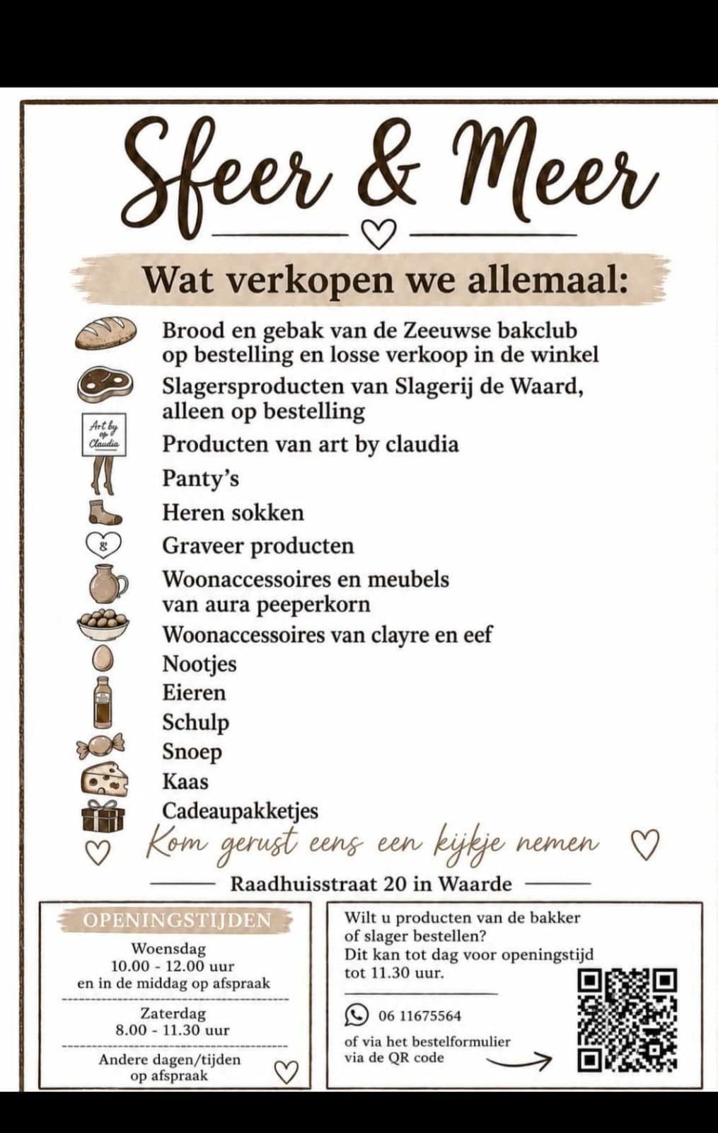 winkel in Waarde, Verzamelen, Reclamebord, ., Nieuw, Ophalen of Verzenden
