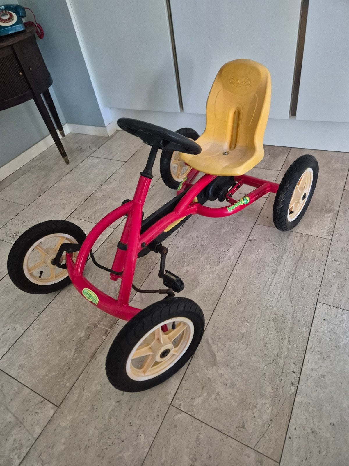 Nette Berg Buddy skelter rood met geel, Ophalen, Gebruikt, Berg