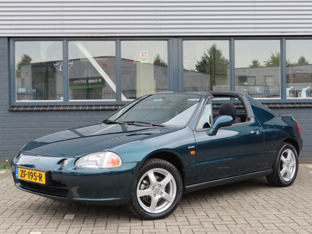 Honda CRX 1.6 CRX ESi (bj 1997), Auto's, Voorwielaandrijving, Metallic lak, Zwart, Cabriolet